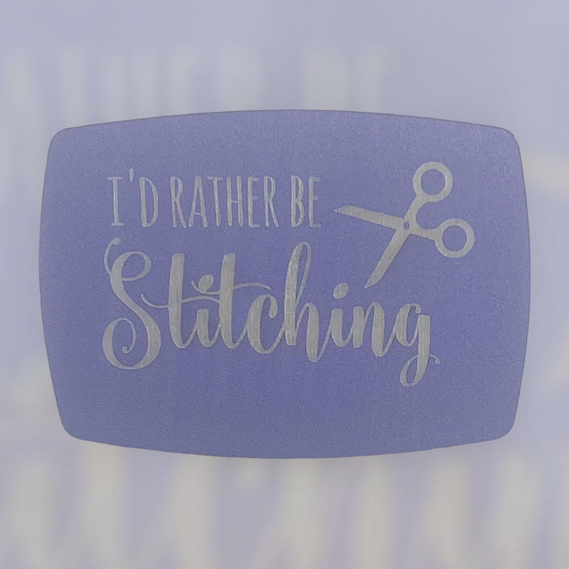 Load image into Gallery viewer, Magnetic Keeper-I’d Rather Be Stitching - Lilac
