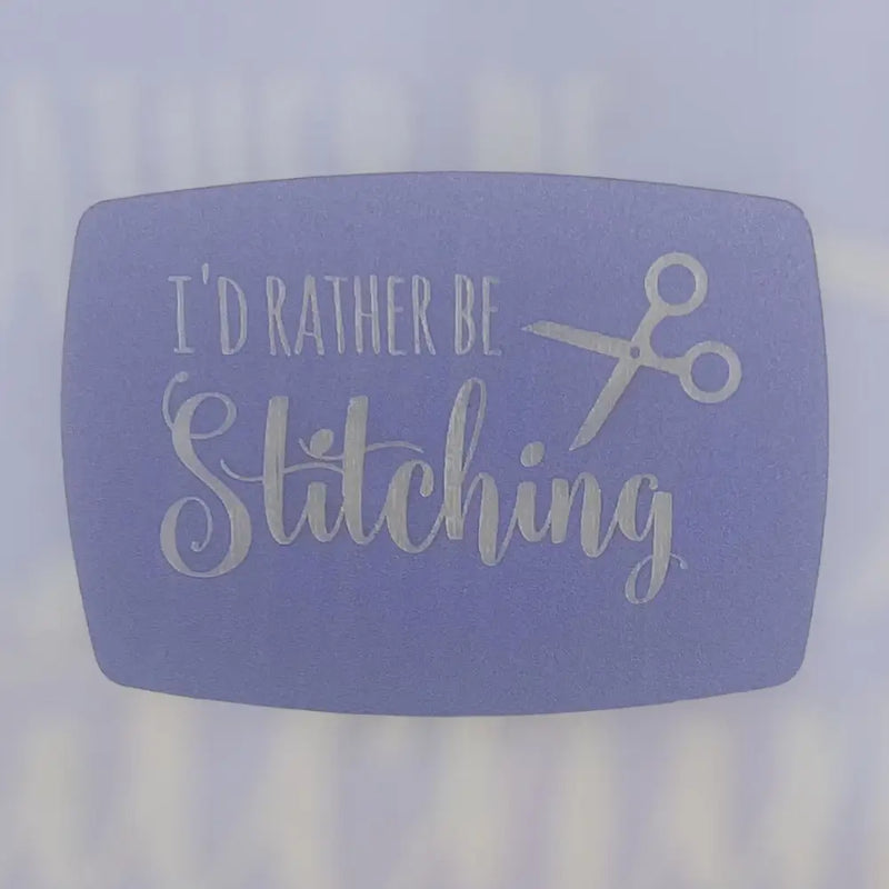 Load image into Gallery viewer, Magnetic Keeper-I’d Rather Be Stitching - Lilac
