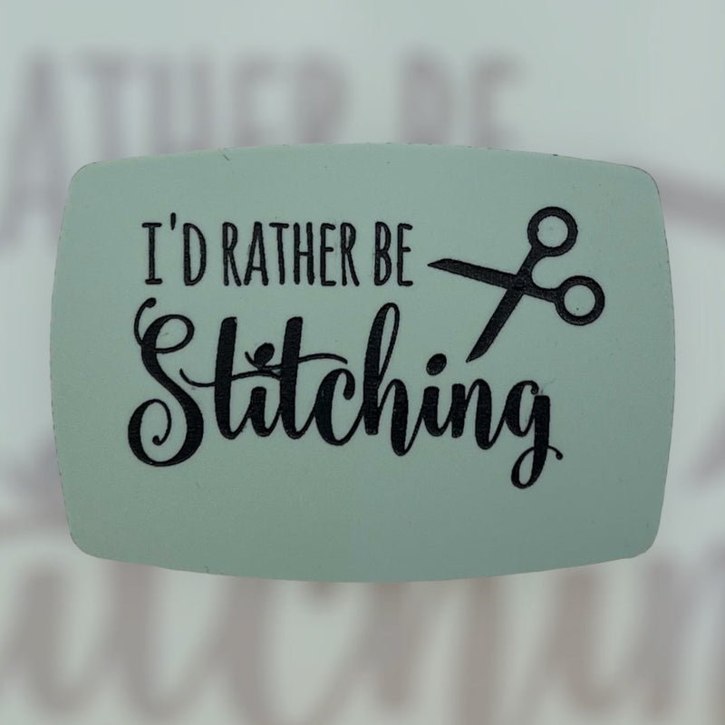 Load image into Gallery viewer, Magnetic Keeper-I’d Rather Be Stitching - Powder Blue
