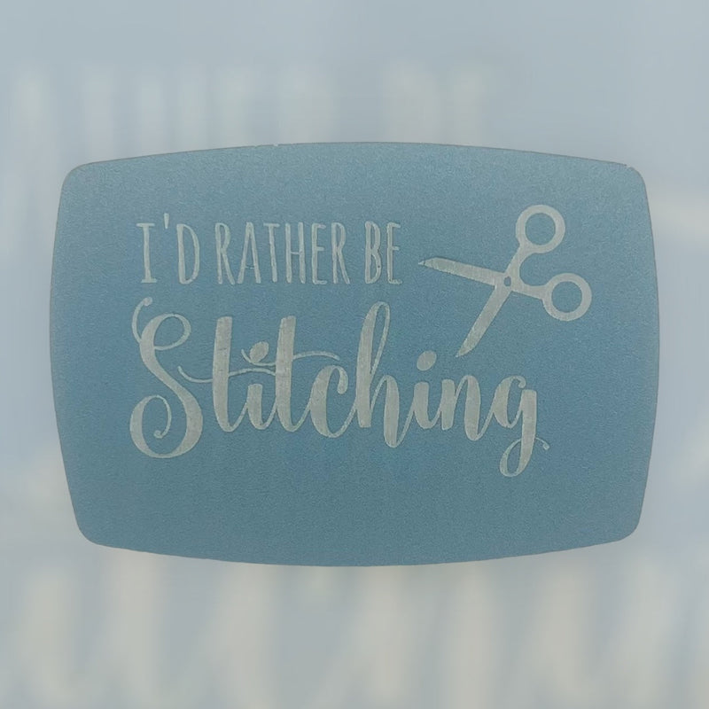Load image into Gallery viewer, Magnetic Keeper-I’d Rather Be Stitching - Rain
