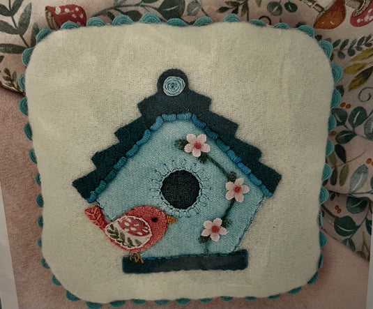 Mini Birdhouse Pin Cushion
