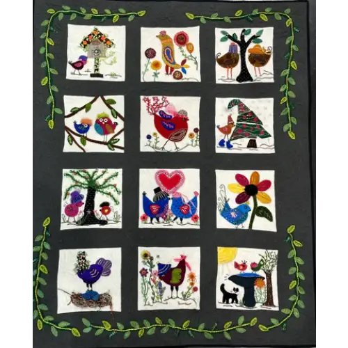My Birds Wear Hats - Block of the Month