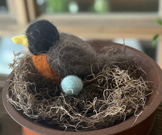 Needle Felted Robin