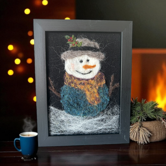 Needle Felted Snowman