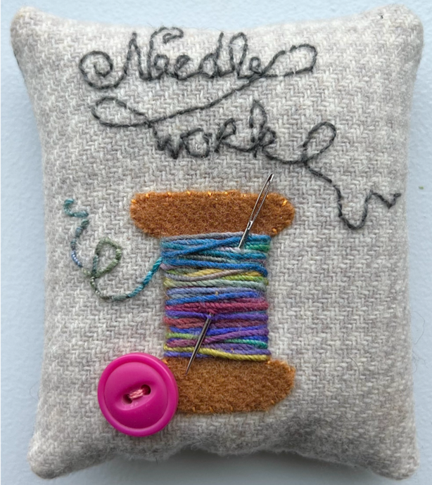 Needle Work Pin Cushion Kit - Kit with Pattern - Default