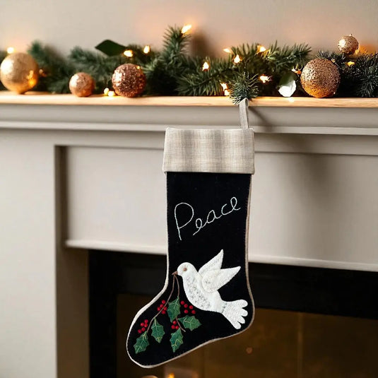 Peace Christmas Stocking
