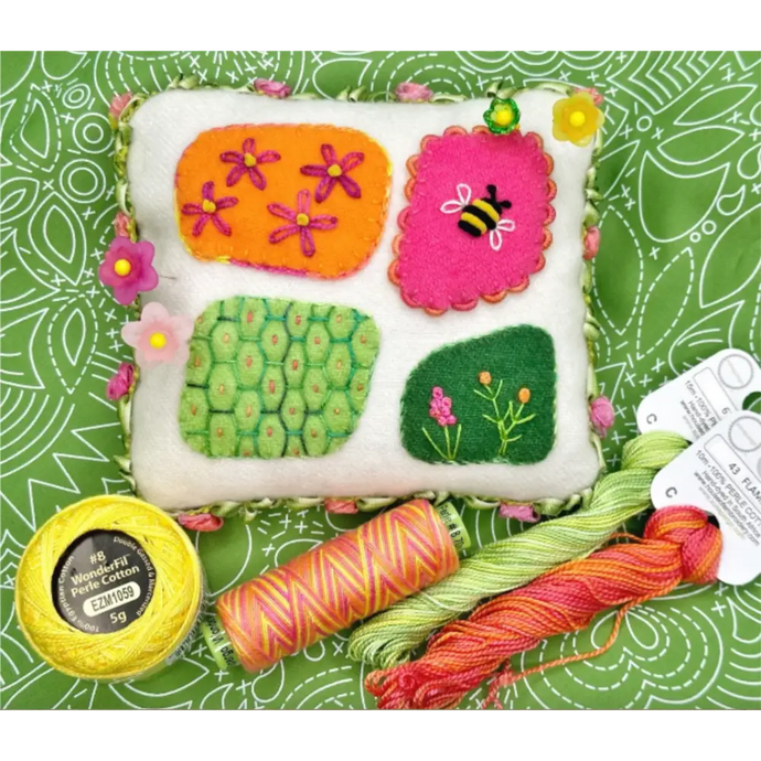 Pebble Garden Pincushion - Kit with Pattern - Default