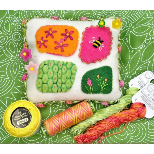 Pebble Garden Pincushion - Kit with Pattern - Default