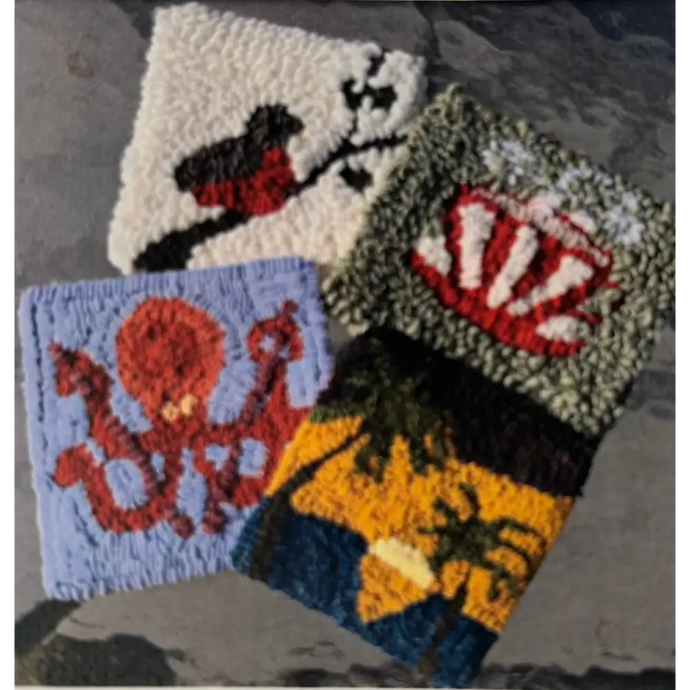 Rug Hooking Mug Rug Kit - Kit with Pattern - Default