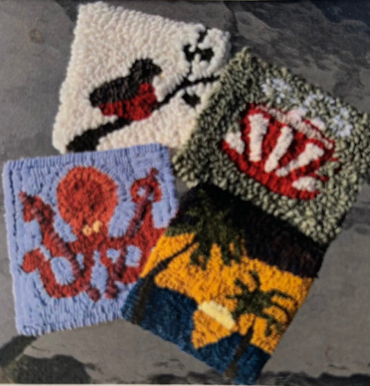 Rug Hooking Mug Rug Kit - Kit with Pattern - Default