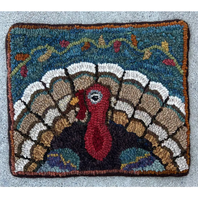 Rug Hooking: November - Mr T Turkey