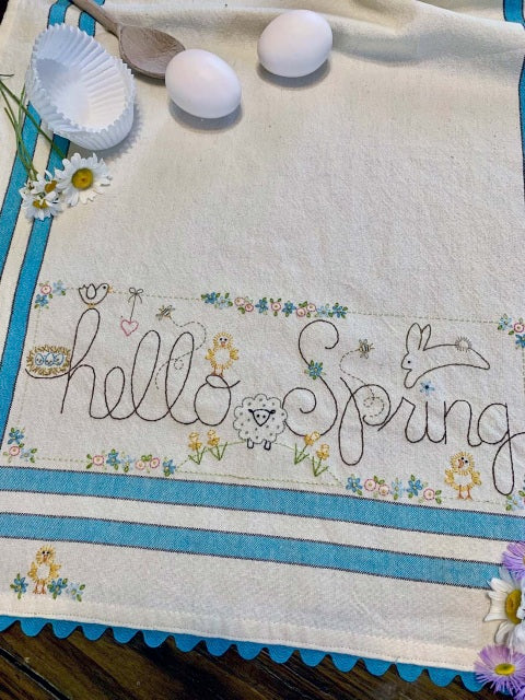 Bareroot Towel--Hello Spring