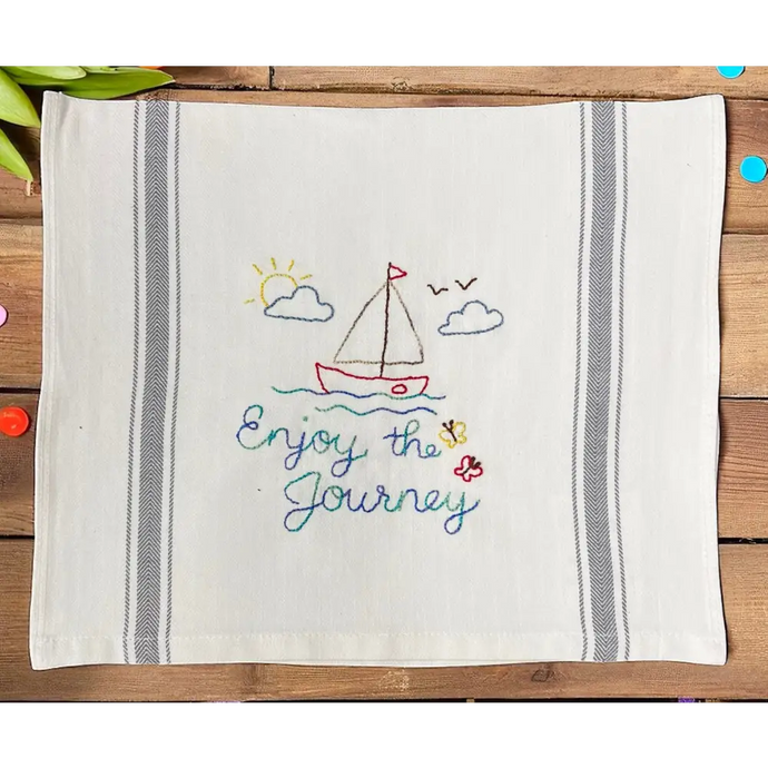 Sail Boat Tea Towel