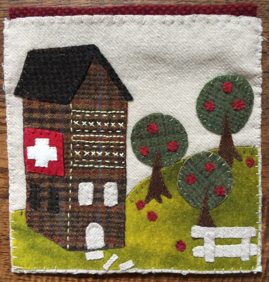 September Swiss Schoolhouse - Pattern - Default