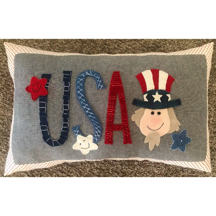 Uncle Sam Bench Pillow - Default