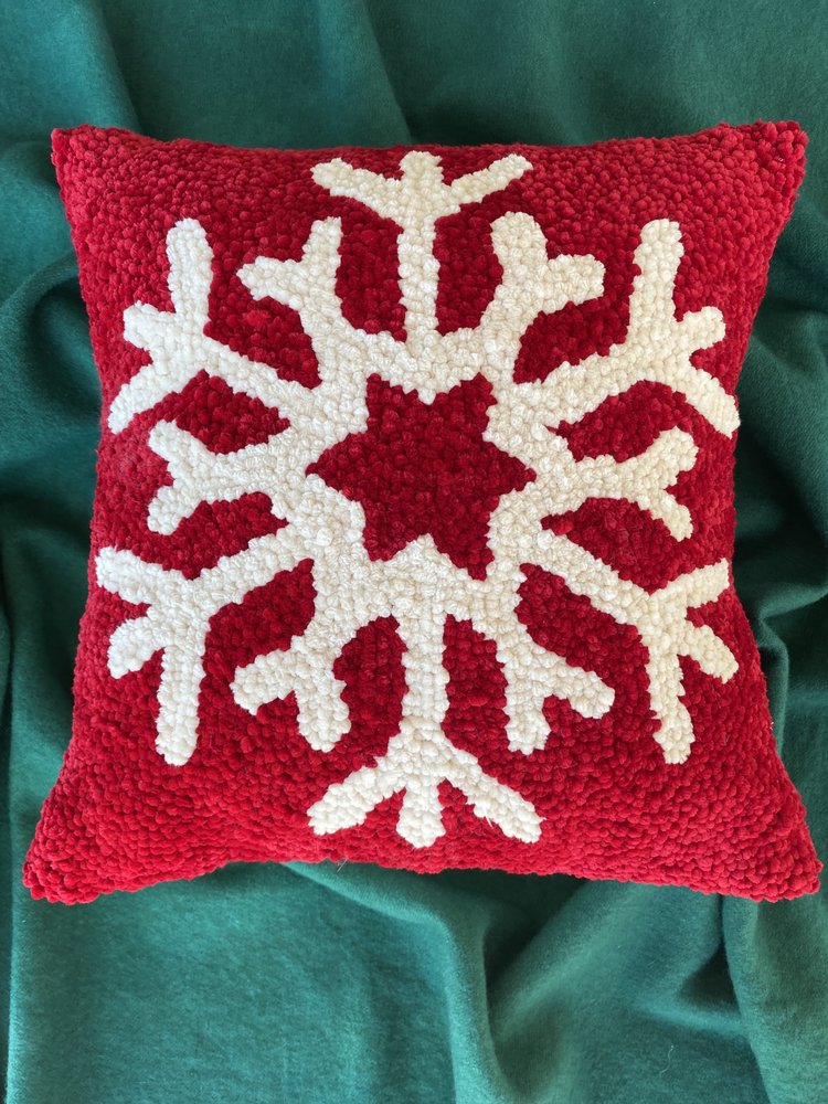 Velvet Snowflake Pillow Punch – Midway Wool