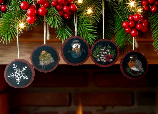Woodland Winter Needle Felted Garland