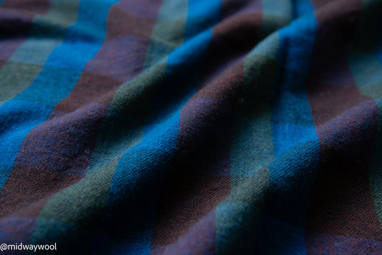 Speciality Wool - Large Blue Plaid