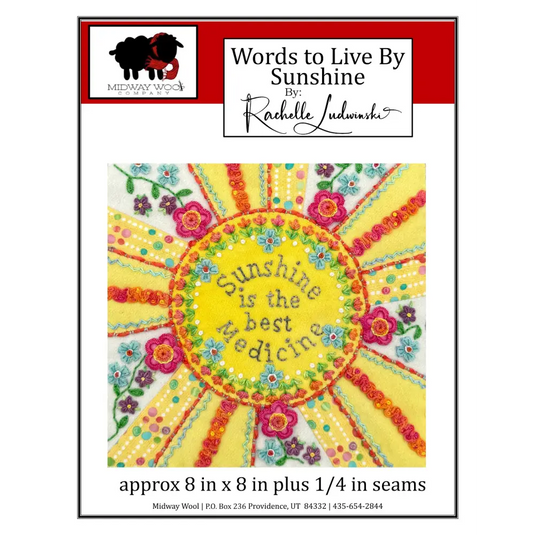 Words to Live By Sunshine Block