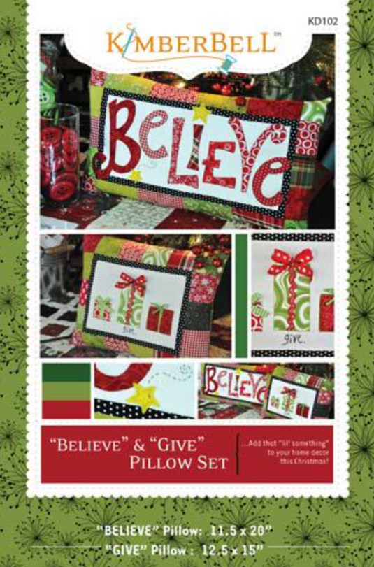 Believe & Give Pillow Set