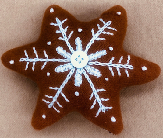 Christmas Bowl Filler Pillows:  Gingerbread Cookie