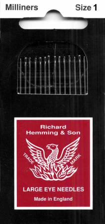 Richard Hemming & Son Milliners Needles Size 1