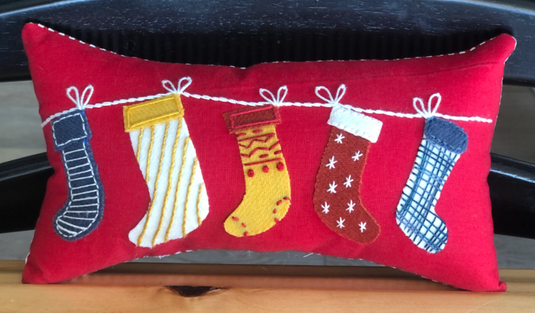 Christmas Bowl Filler Pillows: Stockings