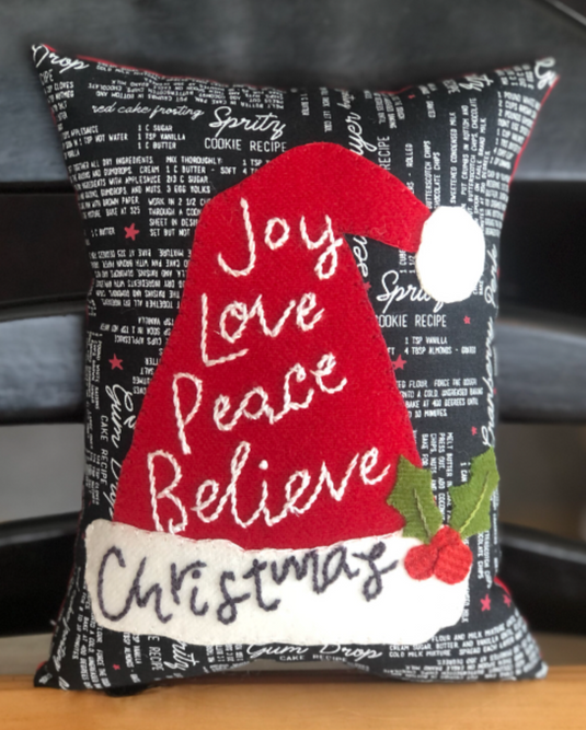 Christmas Bowl Filler Pillows: Santa Hat